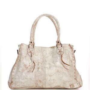 BED STU Rockaway Distressed Leather Shoulder Crossbody Satchel Bag Nectar Lux
